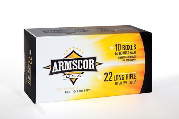 Armscor USA .22 LR SVSP 40 Gr. Ammunition - 500 Rounds