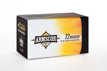 Armscor USA Ammo .22 Mag 40gr JHP - 50 Rounds