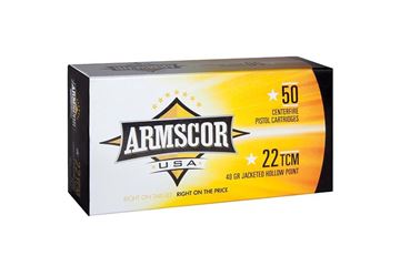 Armscor USA .22 TCM 40 Gr JHP Ammunition - 50 Rounds