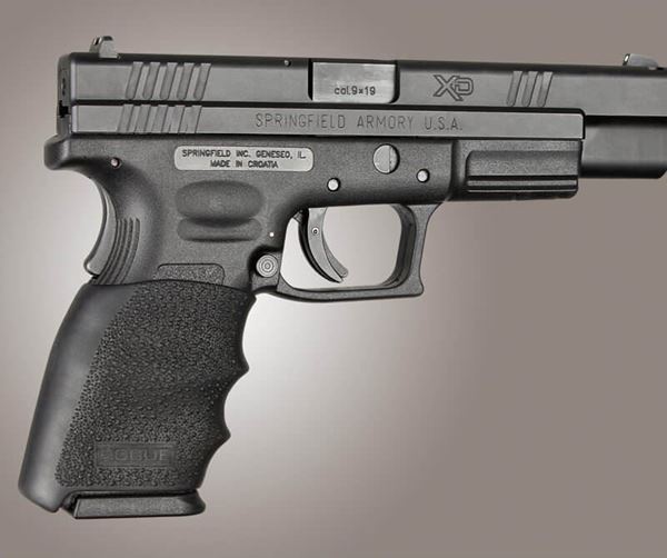 Hogue Handall Hybrid Springfield XD9 9 mm, .40 S&W, .357 SIG Pistol Grip Sleeve - Black