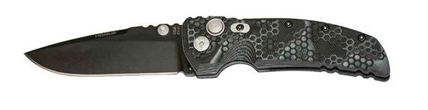 Hogue EX-01 3.5 inch Folder Drop Point Blade, Cerakote G10 Frame Tread, G-Mascus Black