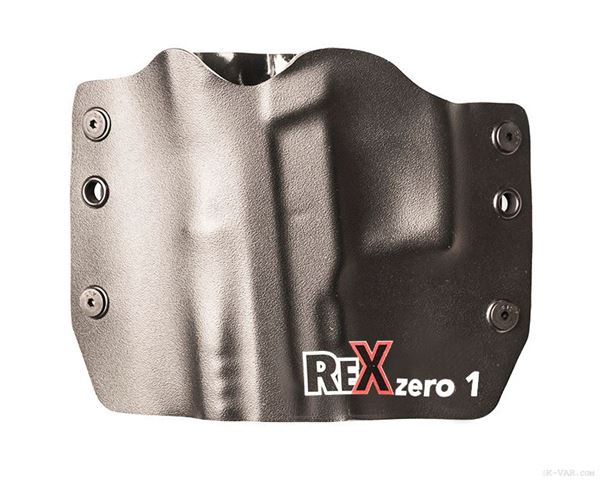 Rex Zero1S Holster (OWB, Black, Logo, Kydex, Left Hand)