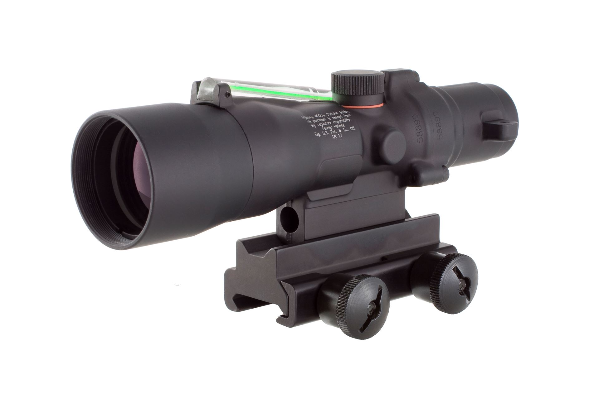 Trijicon ACOG® 3 x 30 Dual Illuminated Green Chevron .308 Flattop Ballistic Reticle w/TA60 at KVar