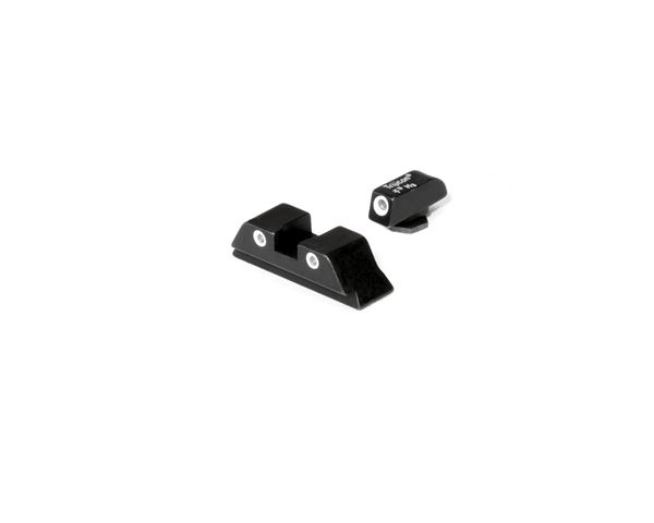 Glock 3 Dot Night Sight Set High Rear for Calibers 10mm and .45 Auto