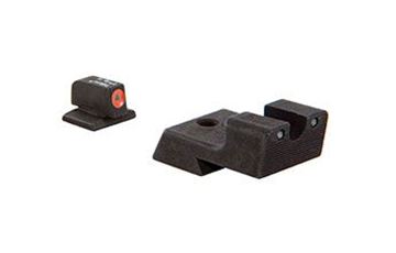 Trijicon  200527 CA128O: 1911 HD Night Sight Set - Orange Front Outline (fits Novak Low Mount Dovetail Cut)