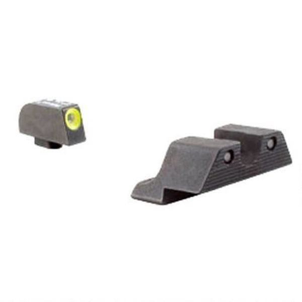 Trijicon HD Night Sights - Yellow Front Outline Glock 42 & 43 Handguns 600784