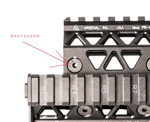 A package of replacement Hex screws (6) for PR-01 rail