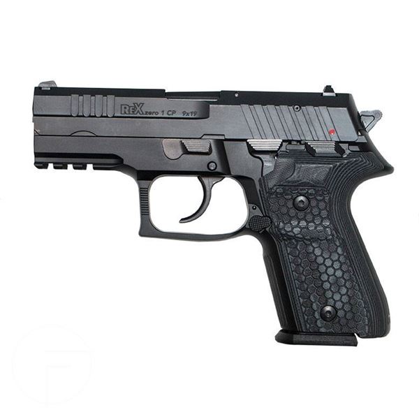 Rex Zero 1CP Blk 15rnd 9mm Blk Grips