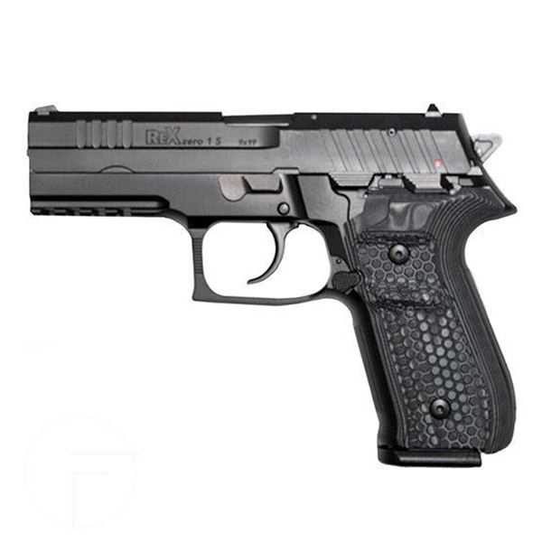 Rex Zero 1S Blk 17rnd 9mm Blk Grips