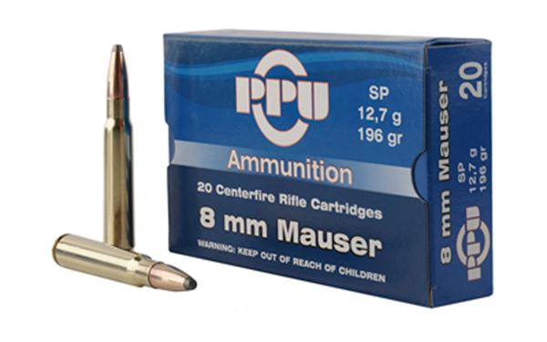 PPU 8MM MAUSER SP 196GR 20/200