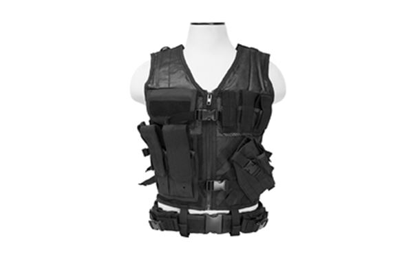 NCSTAR TACTICAL VEST MED-2XL BLK