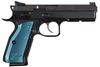 CZ SHADOW 2 9mm, black polycoat, blue grips, 3x 17rd mags
