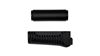 Handguard set, upper and lower, AKSU, for stamped receiver, black polymer