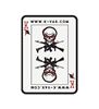 K-Var PVC Velcro KVAR Playing Card with Skull Patch