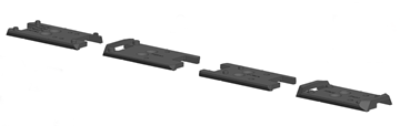 Pre-cut Optics mounting plates for the RexZero1 Tactical Slide
