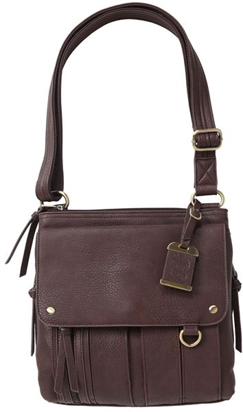 BDOG BDP035   CROSS BODY PURSE HLSTR BRN
