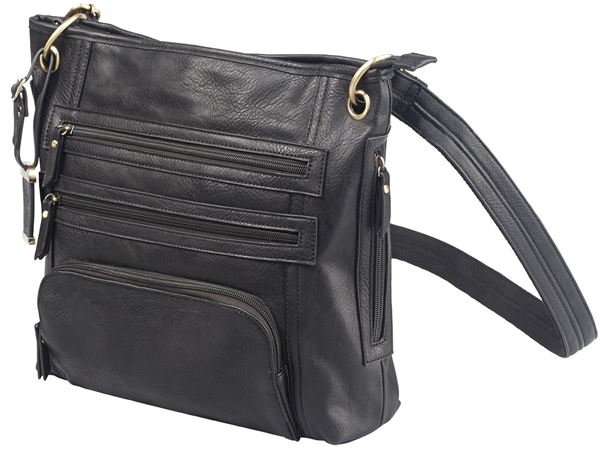 BDOG BDP038   CROSS BODY PURSE HLSTR BLK