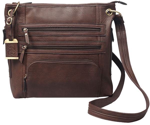 BDOG BDP039   CROSS BODY PURSE HLSTR BRN