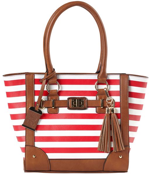 BDOG BDP051   TOTE     PURSE HLSTR   CHERRY STRIPE