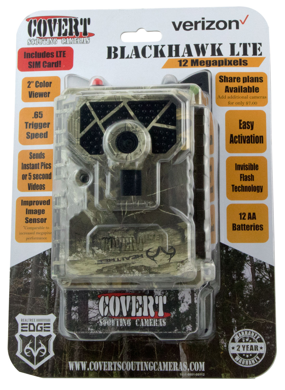 COVERT 5465 BLACKHAWK LTE 60 NO GLOW LED RLT VERIZ at KVar