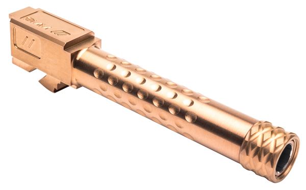 ZEV BBL-19-D.S-BRZ    G19 BRL DIMPLED BRZ THREADED