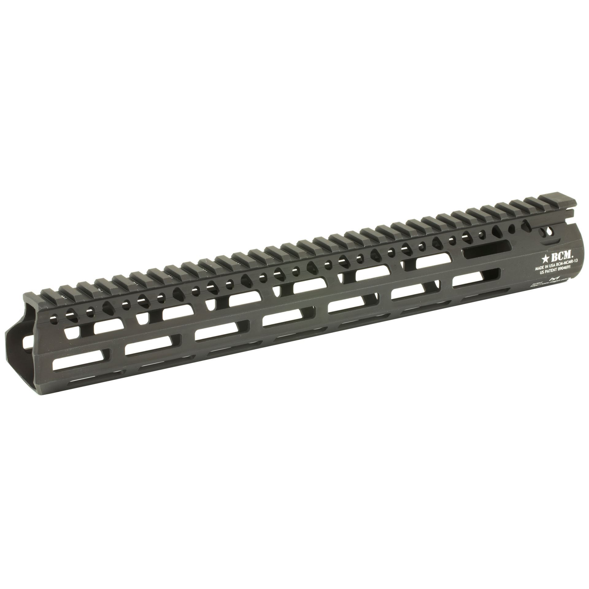 Bravo Company AR Black MLOK Compatible Modular 13" Rail at KVar
