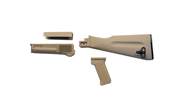 Picture of Arsenal 4 Piece NATO Length Desert Sand Stock Set for Stamped Receivers