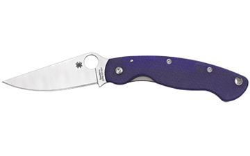 SPYDERCO MILITARY MODEL G-10 BLUE