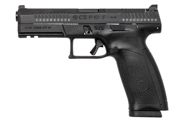 CZ P10 P-10 F 9mm, Black, Optics Ready, 19rd, orange front sight