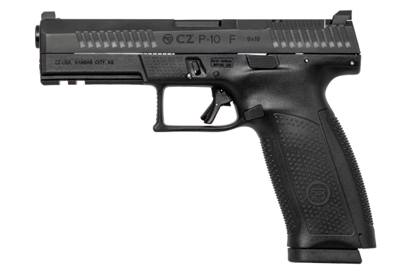 CZ P10 P-10 F 9mm, Black, Optics Ready, 19rd, orange front sight