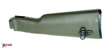 U.S. made OD Green Polymer Buttstock Assembly for Milled Receiver Rifles, NATO Length