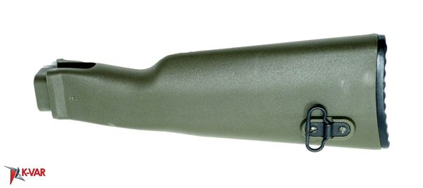 U.S. made OD Green Polymer Buttstock Assembly for Milled Receiver Rifles, NATO Length