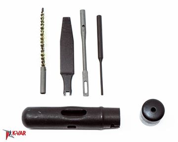 Cleaning kit for Saiga410 (SGL41) shotgun, Russian new production. Works with AK-74 cleaning rod