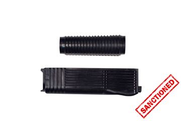 Handguard set, Vepr 12, polymer, black, ribbed, Molot Russia