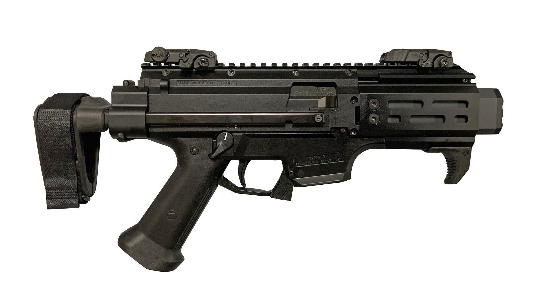 CZSCORPION EVO 3 S2 Micro Pistol w/Brace 9mm 20+1rd at KVar