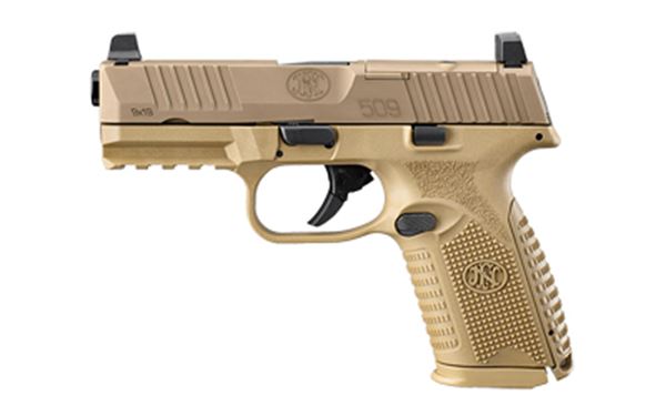FN 509 MIDSIZE 4" 9MM 10RD FDE