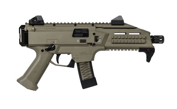 CZ SCORPION EVO 3 S1 9 mm Pistol 7.72" Barrel threaded 1/2X28 FDE
