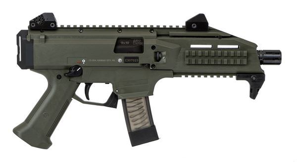 CZ Scorpion EVO 3 9mm OD Green Semi-Automatic 10 Round Pistol