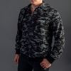 Picture of Arsenal Black Camo Cotton-Poly Relaxed Fit  Zip-Up Hoodie