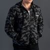 Picture of Arsenal Black Camo Cotton-Poly Relaxed Fit  Zip-Up Hoodie