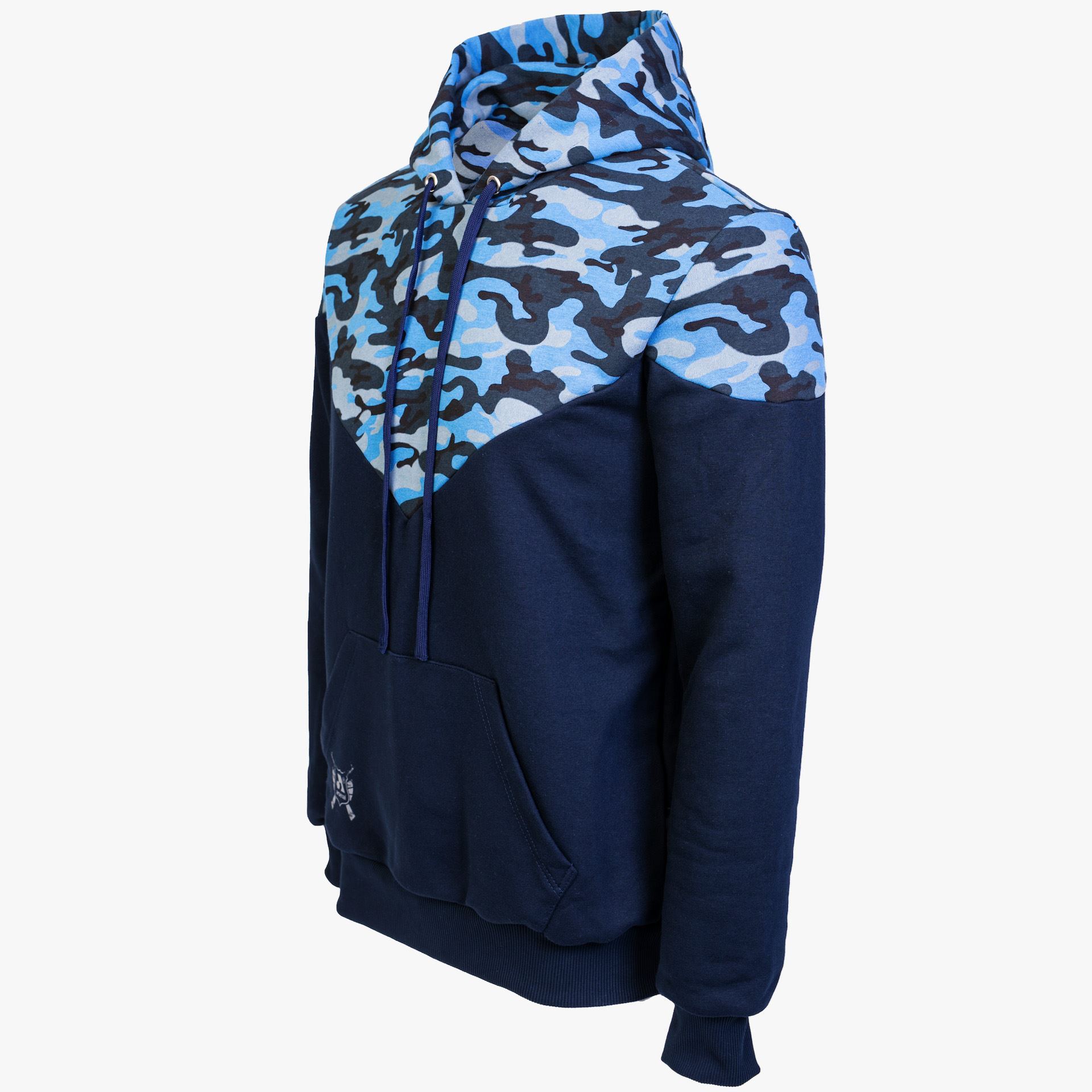 Arsenal Blue Camo CottonPoly Relaxed Fit Ascend Pullover Hoodie at KVar