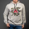 Picture of Arsenal Beige Cotton-Poly Relaxed Fit Graphic Pullover Hoodie