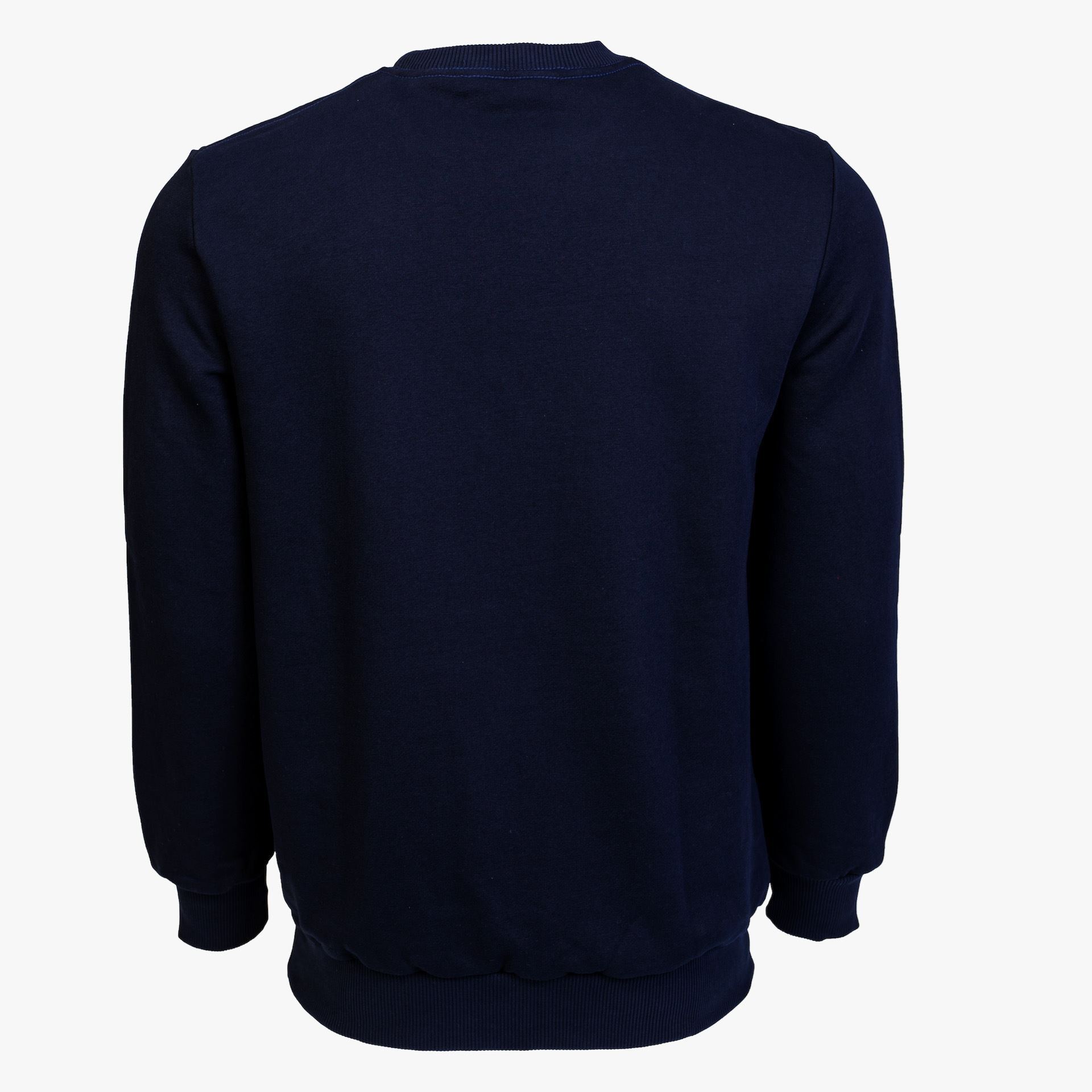 Arsenal Blue / Grey Cotton-Poly Standard Fit Logo Pullover Sweater at K-Var
