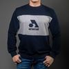 Picture of Arsenal Blue / Grey Cotton-Poly Standard Fit Logo Pullover Sweater