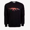 Picture of Arsenal Black Cotton-Poly Standard Fit Graphic Pullover Sweater