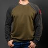 Picture of Arsenal Grey / Khaki Cotton-Poly Standard Fit Icon Pullover Sweater