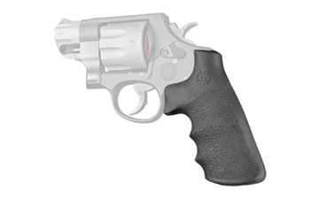 HOGUE S&W ROUND BUTT RUBBER CONV BLK