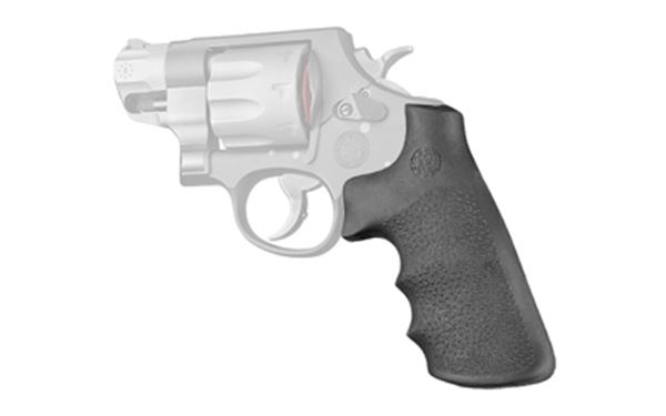 HOGUE S&W ROUND BUTT RUBBER CONV BLK