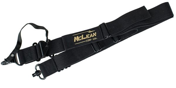 McLean Corp USA Black Dynamic Retention Sling QD Swivel