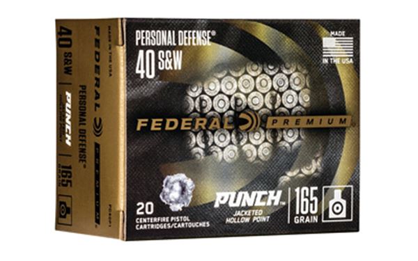 FED PUNCH 40 S&W 165GR JHP 20/200